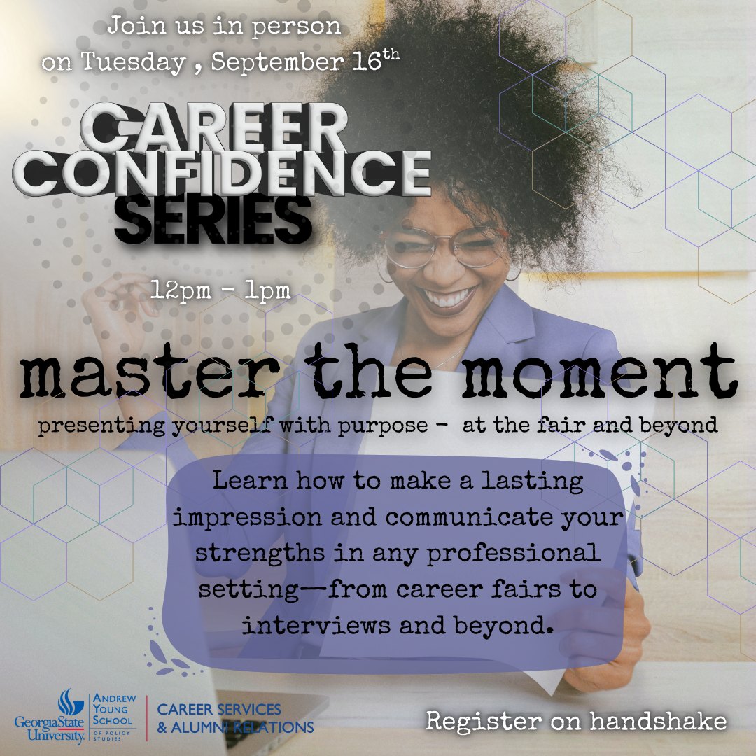 Career Confidence: Master the Moment graphic
