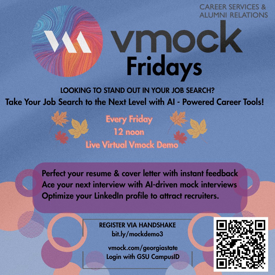 Vmock Fridays graphic