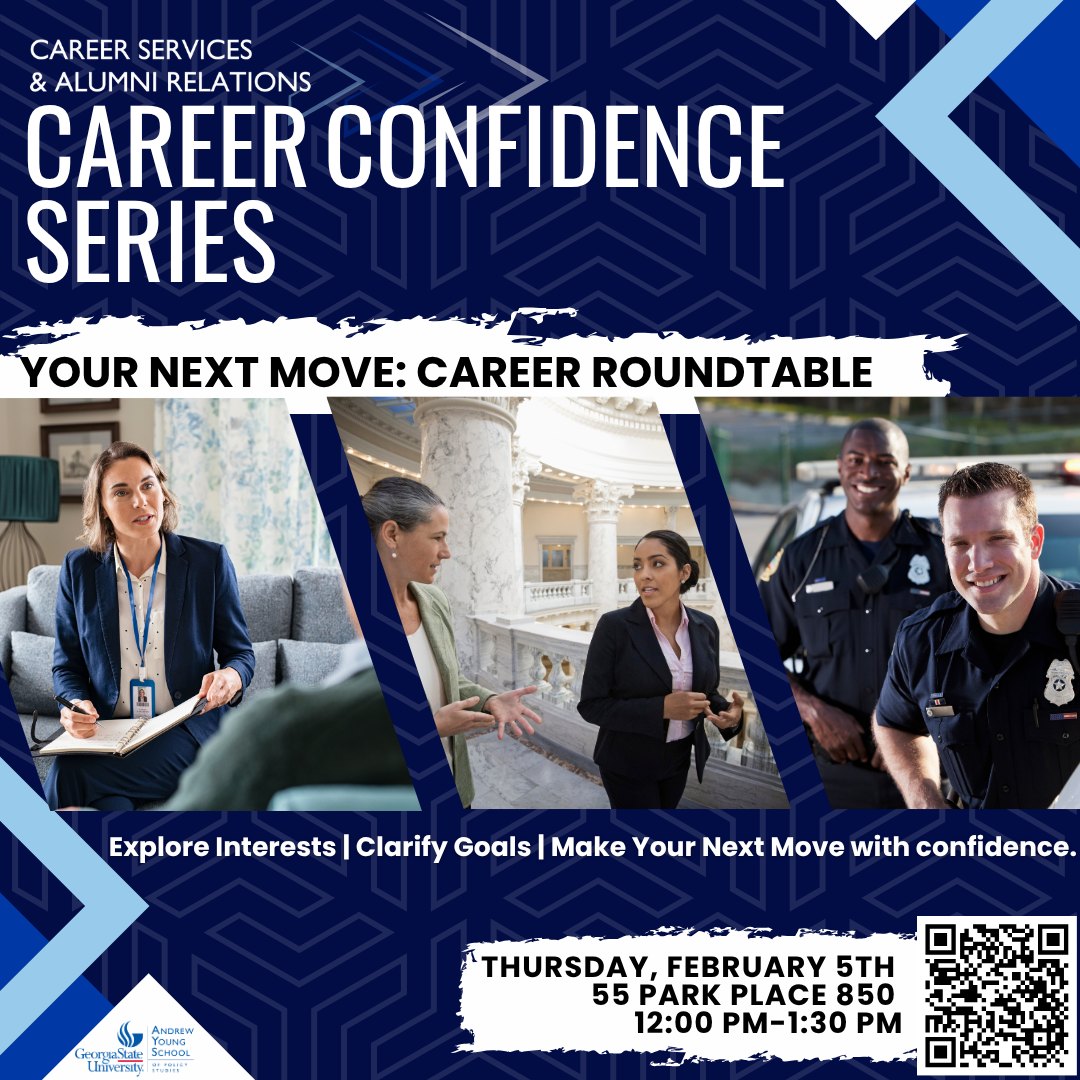 Career Confidence Series flyer designed by Tierra